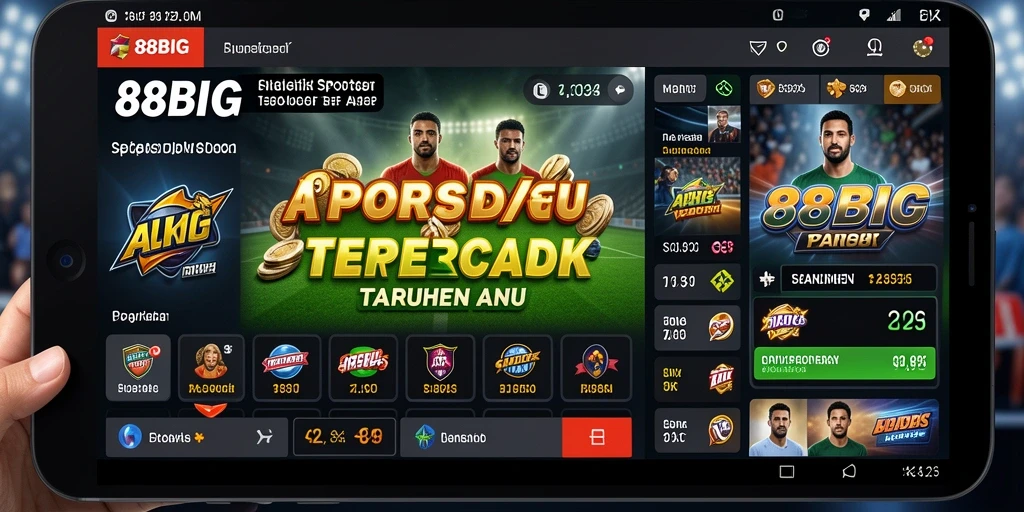 Screenshot gameplay 88BIG yang menampilkan berbagai pilihan taruhan olahraga.