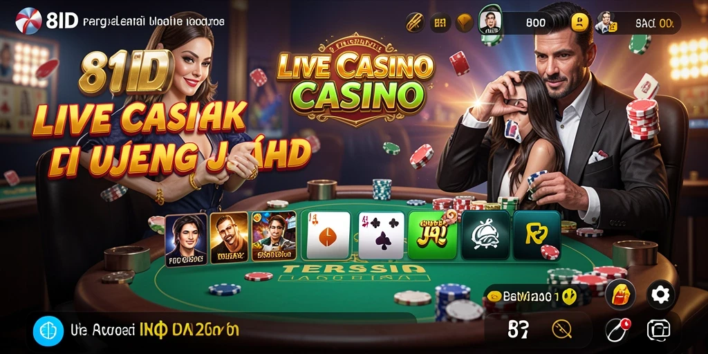Tampilan gameplay Live Casino yang menarik dan interaktif.