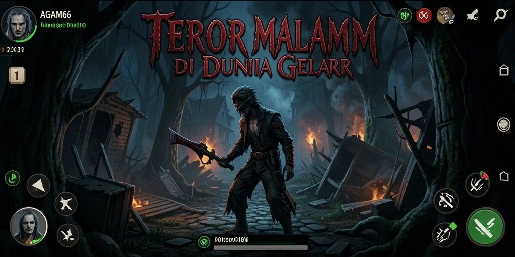 Tampilan gameplay AGAM66 yang menegangkan dan menyeramkan.