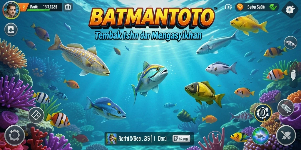 Screenshot utama BATMANTOTO menampilkan aksi seru menembak ikan.