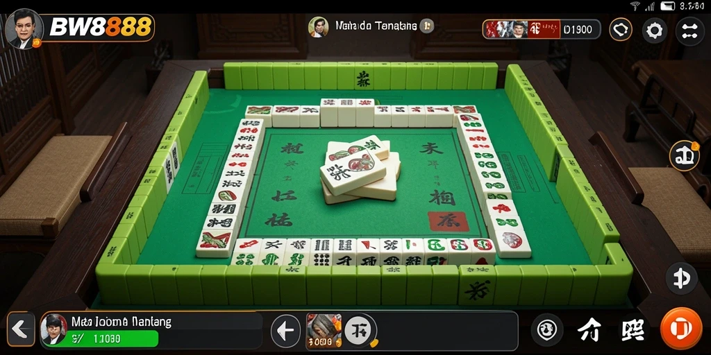 Tampilan gameplay Mahjong yang menarik di BW888.