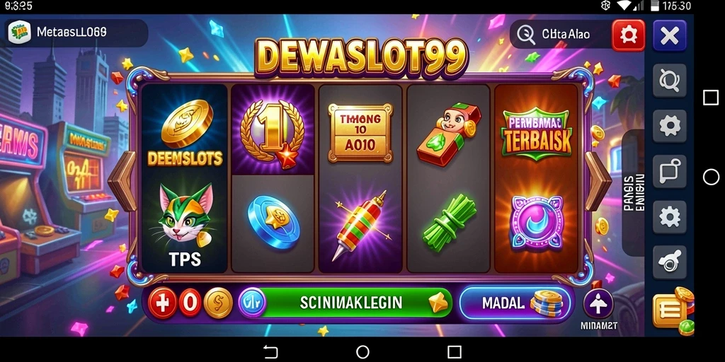 Screenshot gameplay DEWASLOT99 yang menampilkan aksi slot TPS.