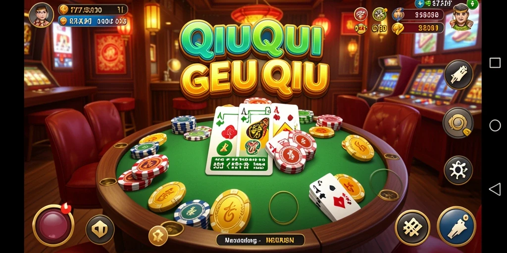Tampilan gameplay QiuQiu yang dinamis dan seru dalam F7F7.