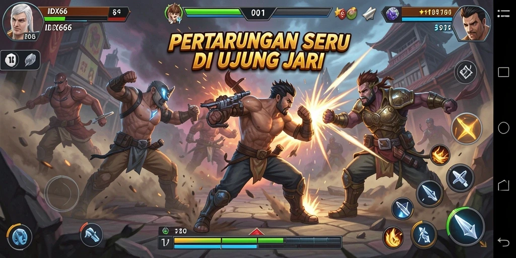 Gameplay seru dan intens dalam pertarungan Fighting.