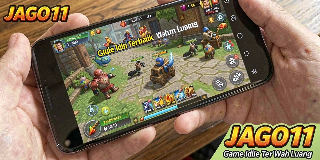 Tampilan gameplay JAGO11 yang menarik dan penuh warna.