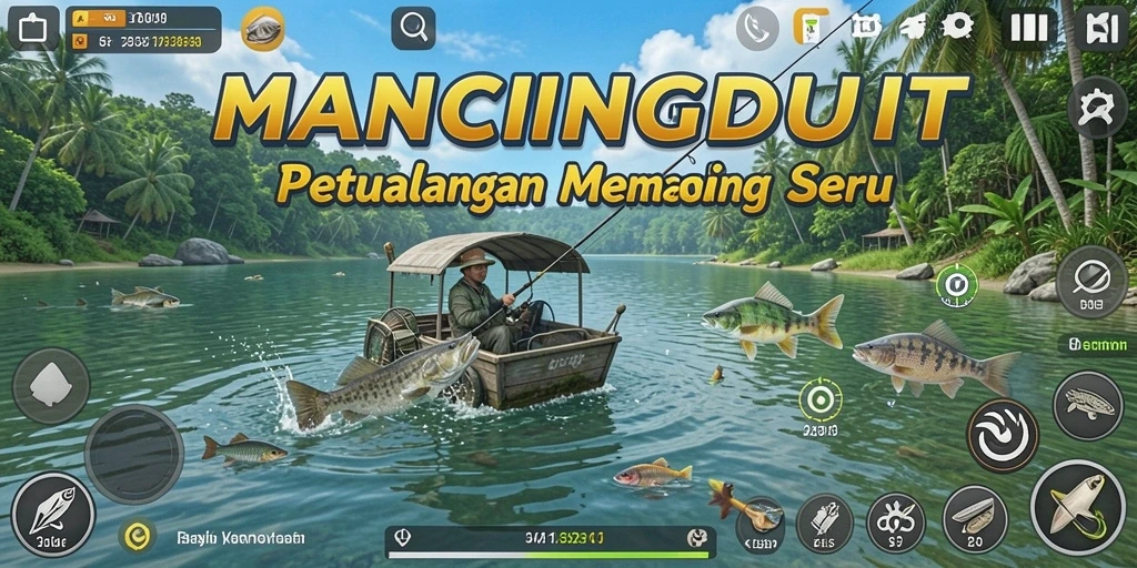 Tangkapan ikan besar dalam gameplay MANCINGDUIT yang mendebarkan.