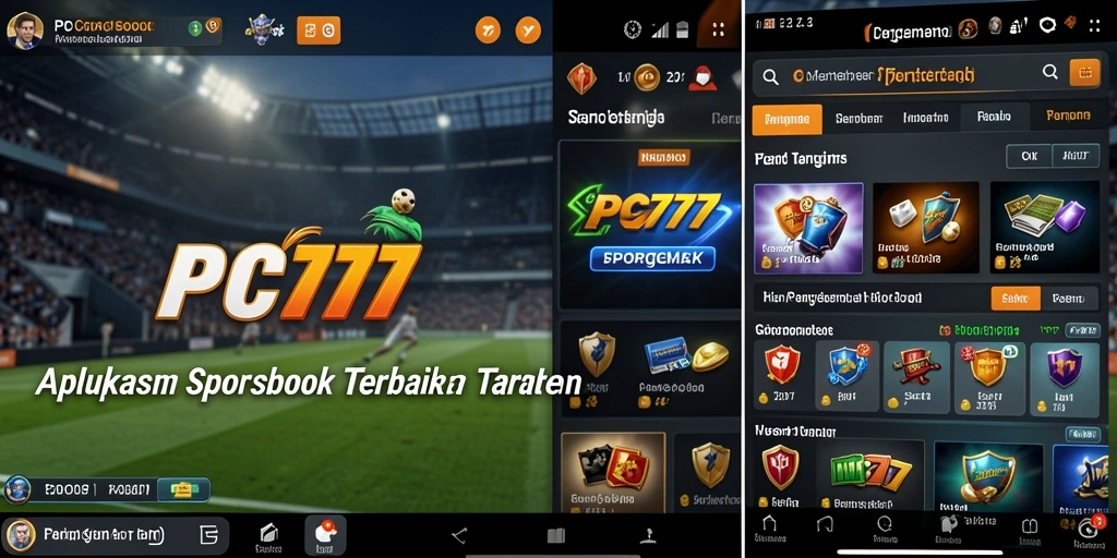 Tampilan gameplay menarik dari PC777 saat melakukan taruhan olahraga.