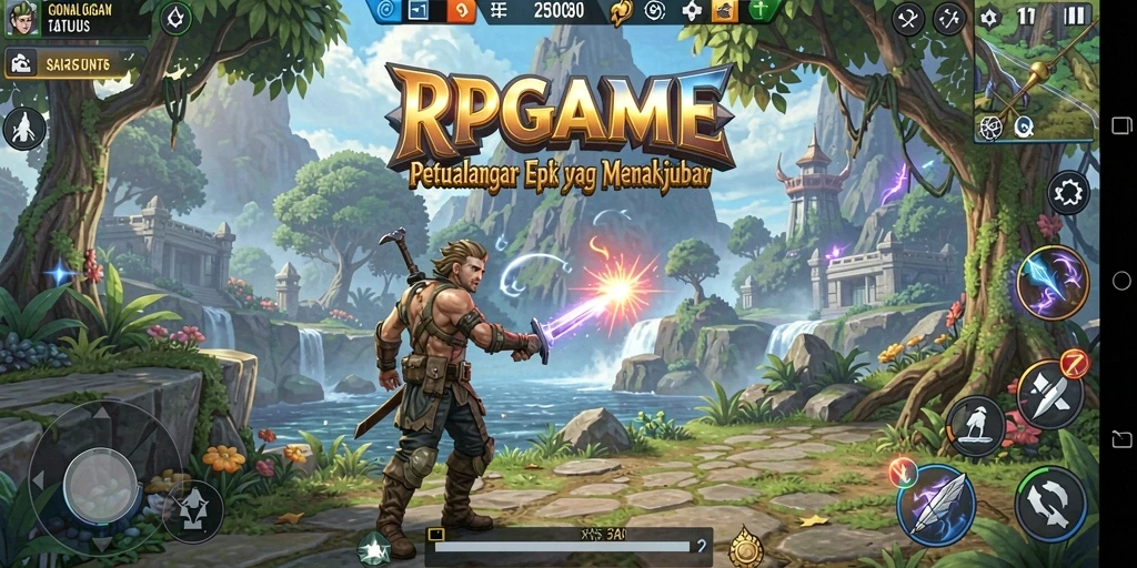 Gameplay RPGAME yang menegangkan dan penuh petualangan.
