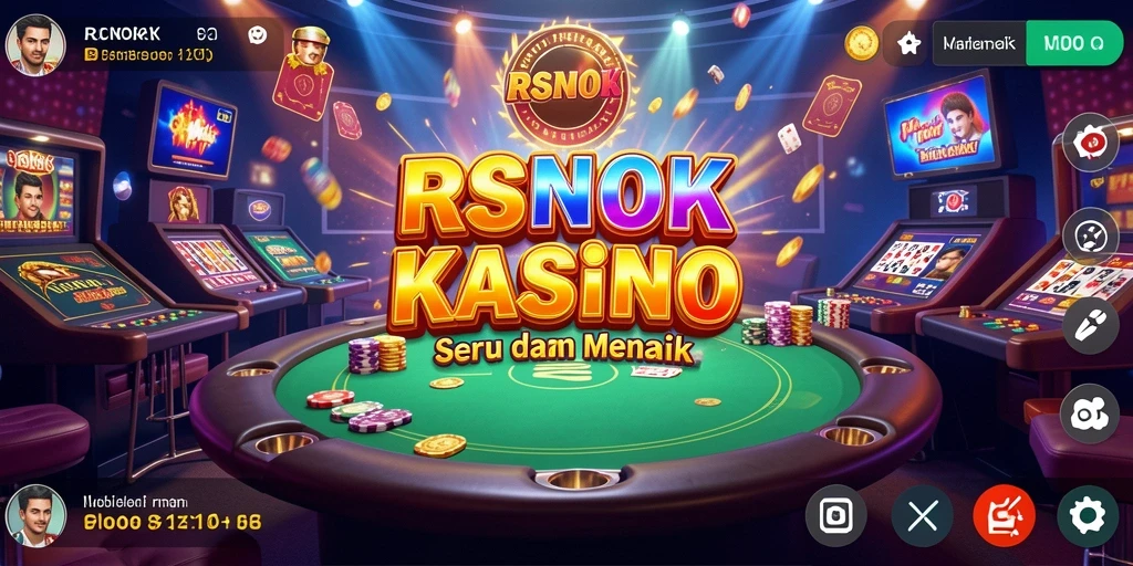 Tampilan gameplay RSNOK yang menakjubkan dengan tema kasino yang menarik.