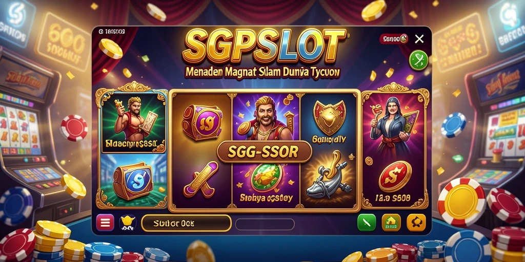 Screenshot menunjukkan pemain SGPSLOT menikmati permainan slot yang mendebarkan.