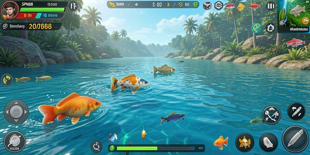 Gameplay memancing menarik di SPN88 dengan grafis indah.