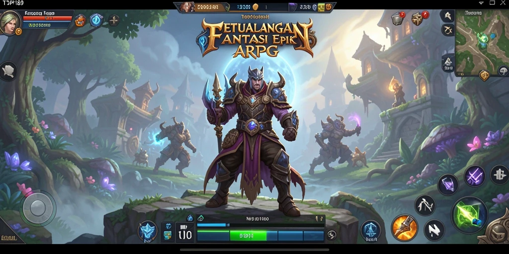 Tangkapan layar menunjukkan aksi seru dalam gameplay ARPG.